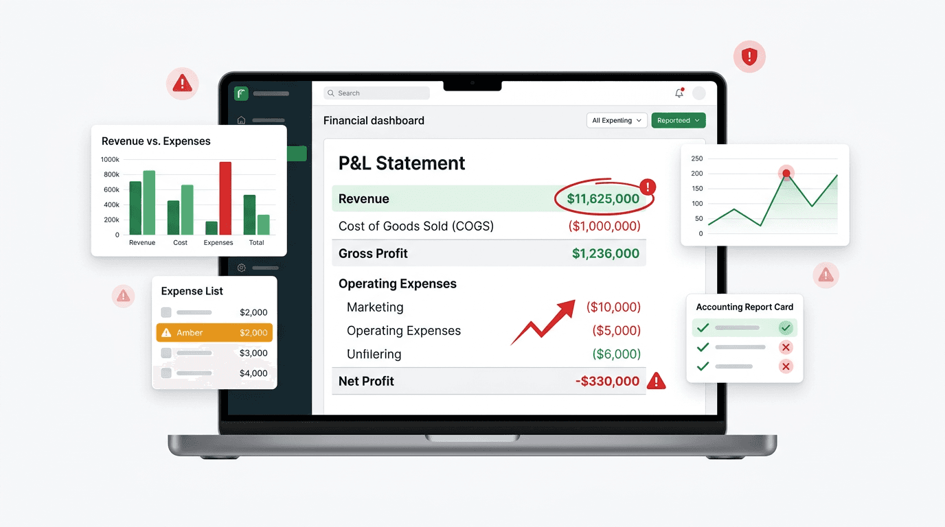 Why Your Profit and Loss Report Looks Wrong (And What's Probably Causing It)